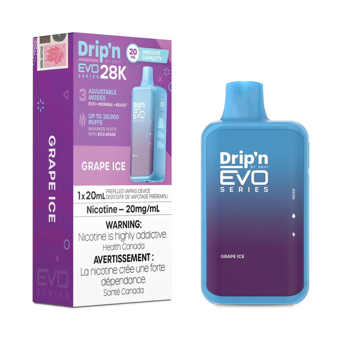 Dripn EVO 28K Grape Ice