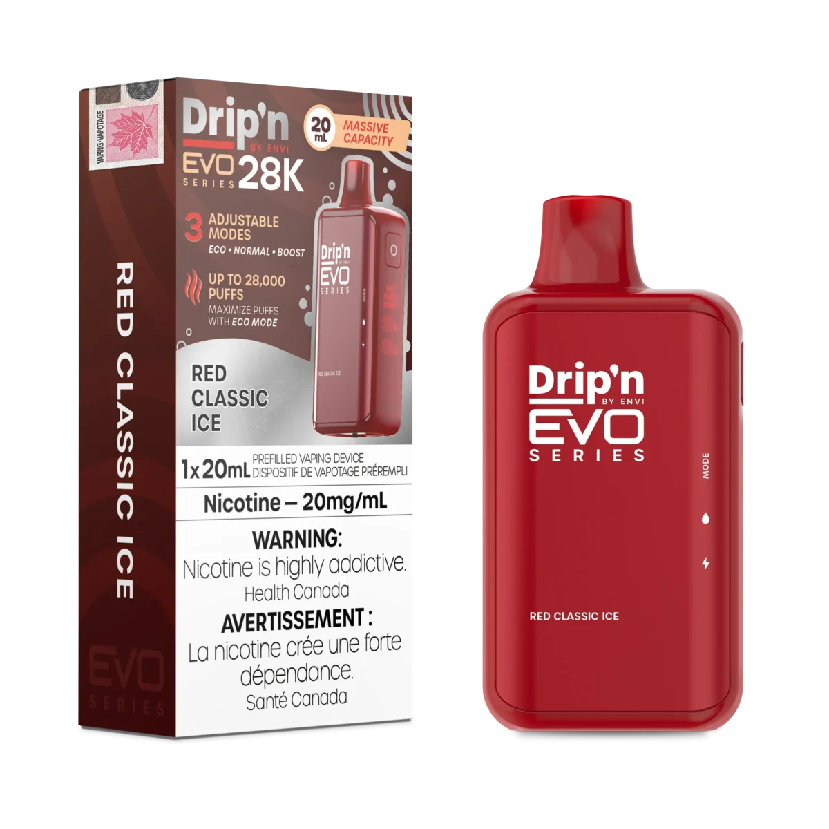 Dripn EVO 28K Red Classic Ice