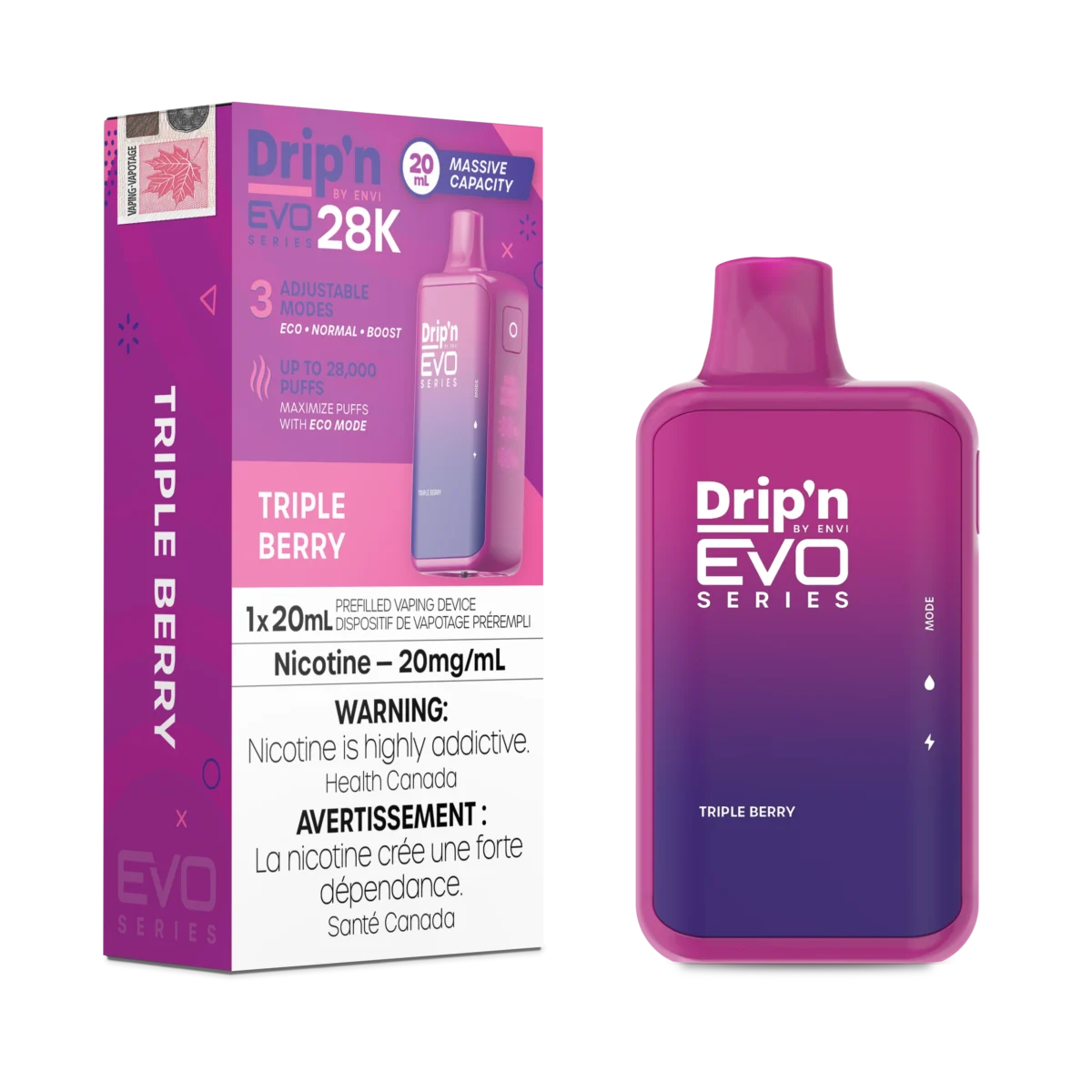 Dripn EVO 28K Triple Berry